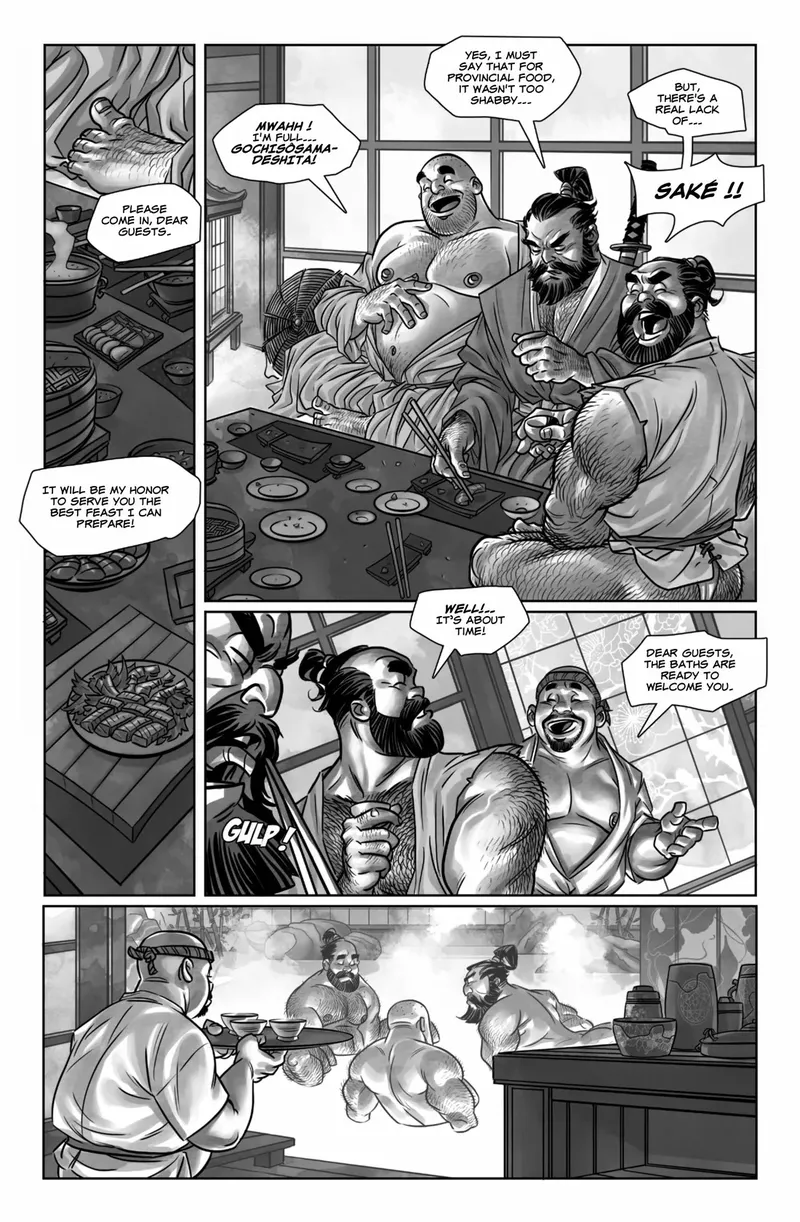 3 Stooges In The Edo Era - Onsen 004