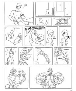 WolfieCanem's Muscle Growth Comic 1