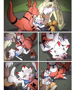 Gammamon x Symbare Angoramon x Guilmon 002
