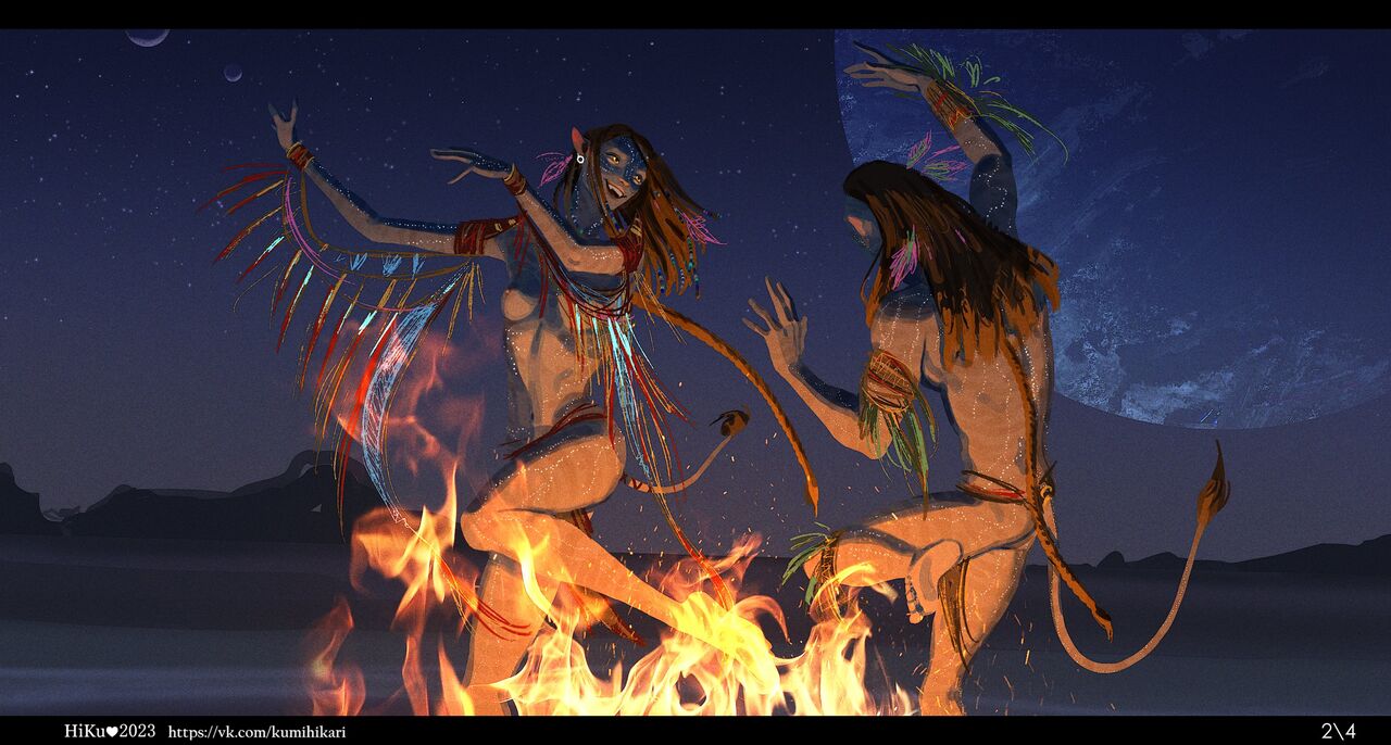 Jake Sully, Neytiri And Quaritch 002
