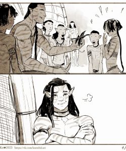 Jake Sully, Neytiri And Quaritch 005