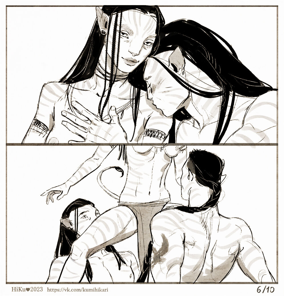 Jake Sully, Neytiri And Quaritch 010