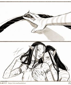 Jake Sully, Neytiri And Quaritch 011