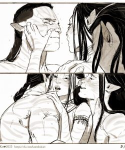 Jake Sully, Neytiri And Quaritch 013