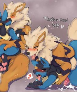 Lucario x Arcanine 006