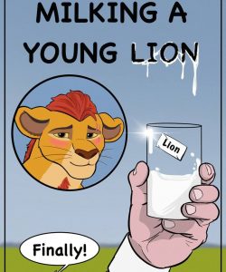 Milking A Young Lion 001