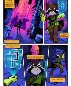 Retro Rocket Raccoon 002