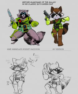 Retro Rocket Raccoon 010