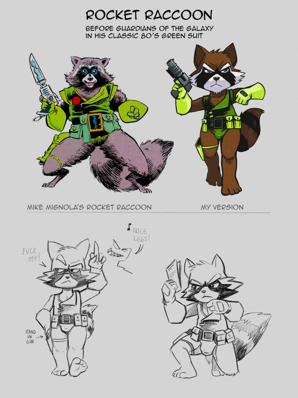 Retro Rocket Raccoon 010