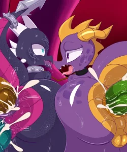 Spyro And Cynder's Gangbang 005