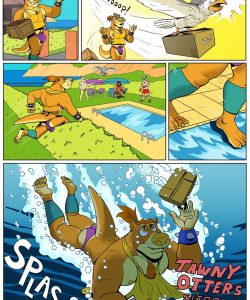 Tawny Otter's Slippery Pool Dip