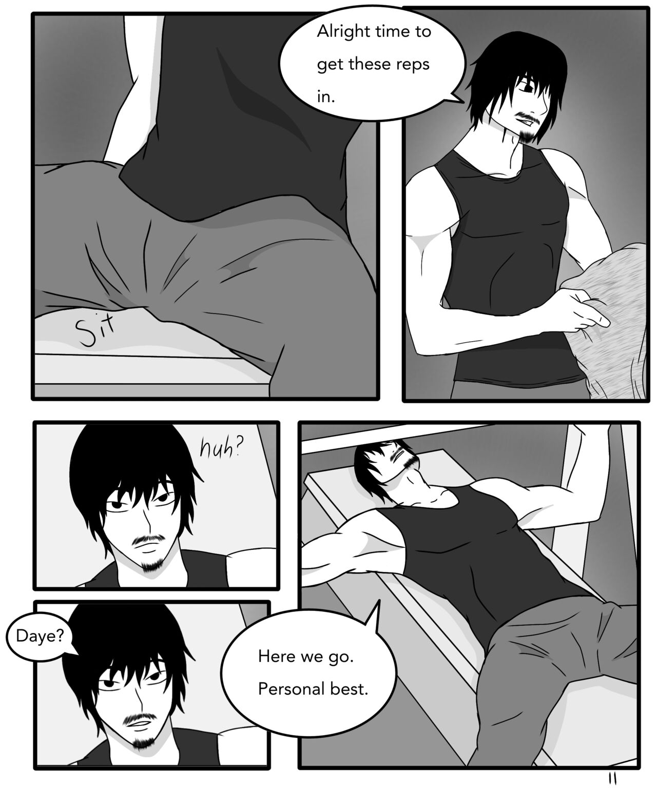 Three's Company - Gym Day 012